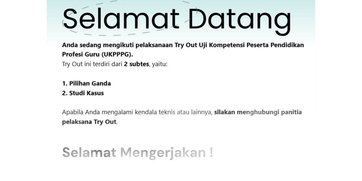 Soal Tryout UKPPG 2025 - kemampuan pedagogik dan Manajemen kelas